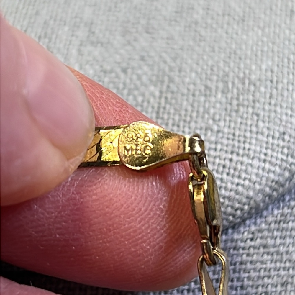 MBC 925 Gold Necklace made in Italy - Picture 2 of 4